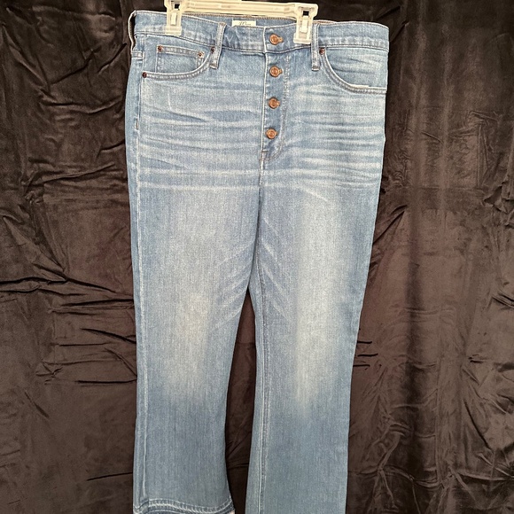 J Crew , Billie Demi, Boot Crop jeans , size 32 - Picture 1 of 5